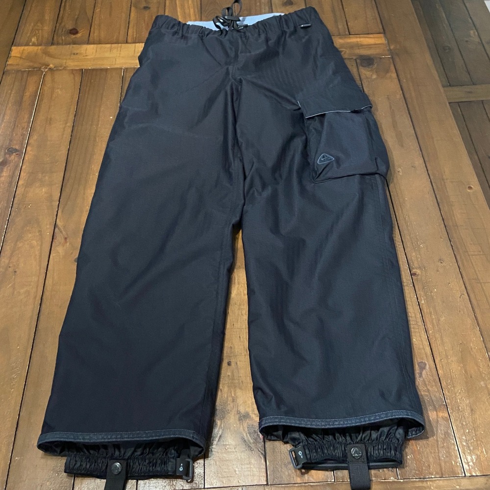 Vintage Nike ACG Outer Layer 3 Snow Pants Mens Small Black Y2K Ski Cargo Pants